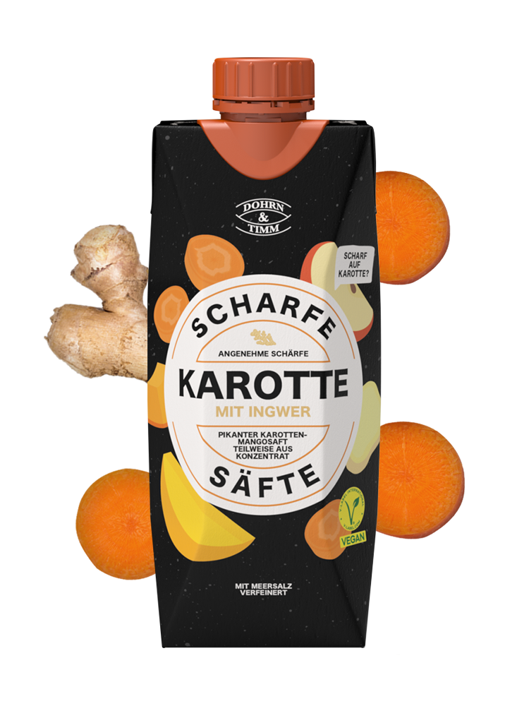 Scharfe Karotte