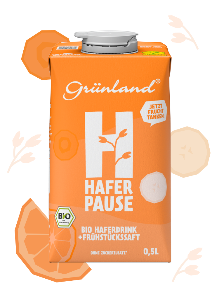 Bio-Haferdrink + Frühstückssaft